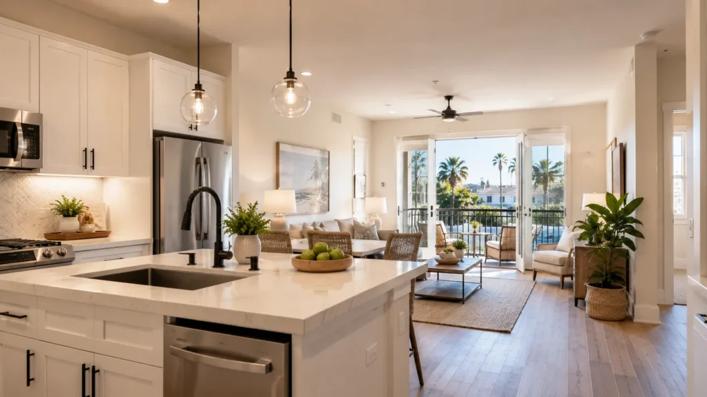 Modern coastal living with natural light
