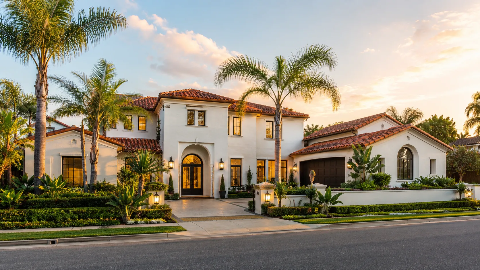 Mediterranean elegance at golden hour